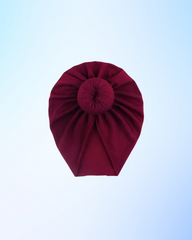 Turban fetite, burgundy